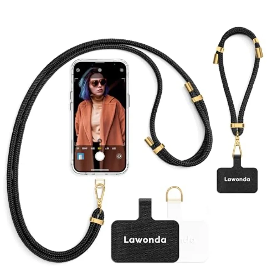 2 Pads Phone Lanyard Adjustable Crossbody Cell Phone Neck Strap Universal Mobile Phone Wrist Lanyard + 2pcs Cellphone Patch Tet
2 Pads Phone Lanyard Adjustable Crossbody Cell Phone Neck Strap Universal Mobile Phone Wrist Lanyard + 2pcs Cellphone Patch Tet