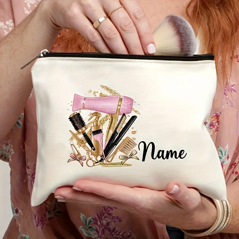 Personalized Floral Cosmetic Bag with Name Makeup Pouch Zippered Travel Organizer Suitable for Hairstylists Gift With Zipper
Personalized Floral Cosmetic Bag with Name Makeup Pouch Zippered Travel Organizer Suitable for Hairstylists Gift With Zipper