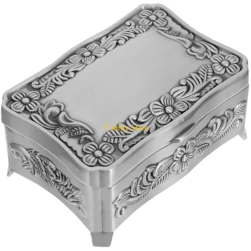 N58F Elegant Alloy Jewelry Box Storage Organizers For Earrings Necklaces
N58F Elegant Alloy Jewelry Box Storage Organizers For Earrings Necklaces
