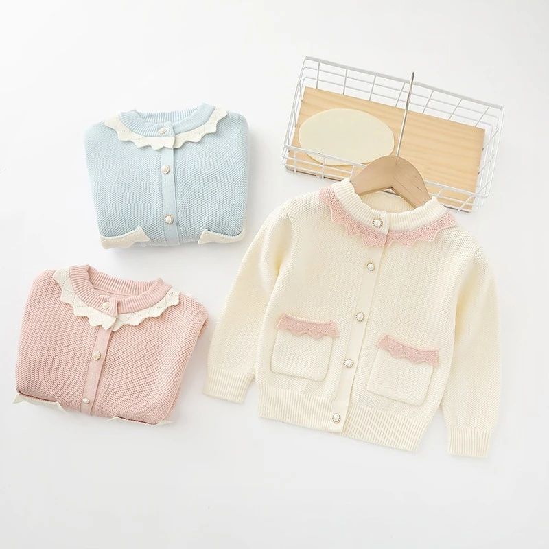 High Quality Sweater with Pocket Winter Girl Kid Thick Knitted O-neck Shirts Stripes Princess Cardigan Casual Sweaters IY07252
High Quality Sweater with Pocket Winter Girl Kid Thick Knitted O-neck Shirts Stripes Princess Cardigan Casual Sweaters IY07252