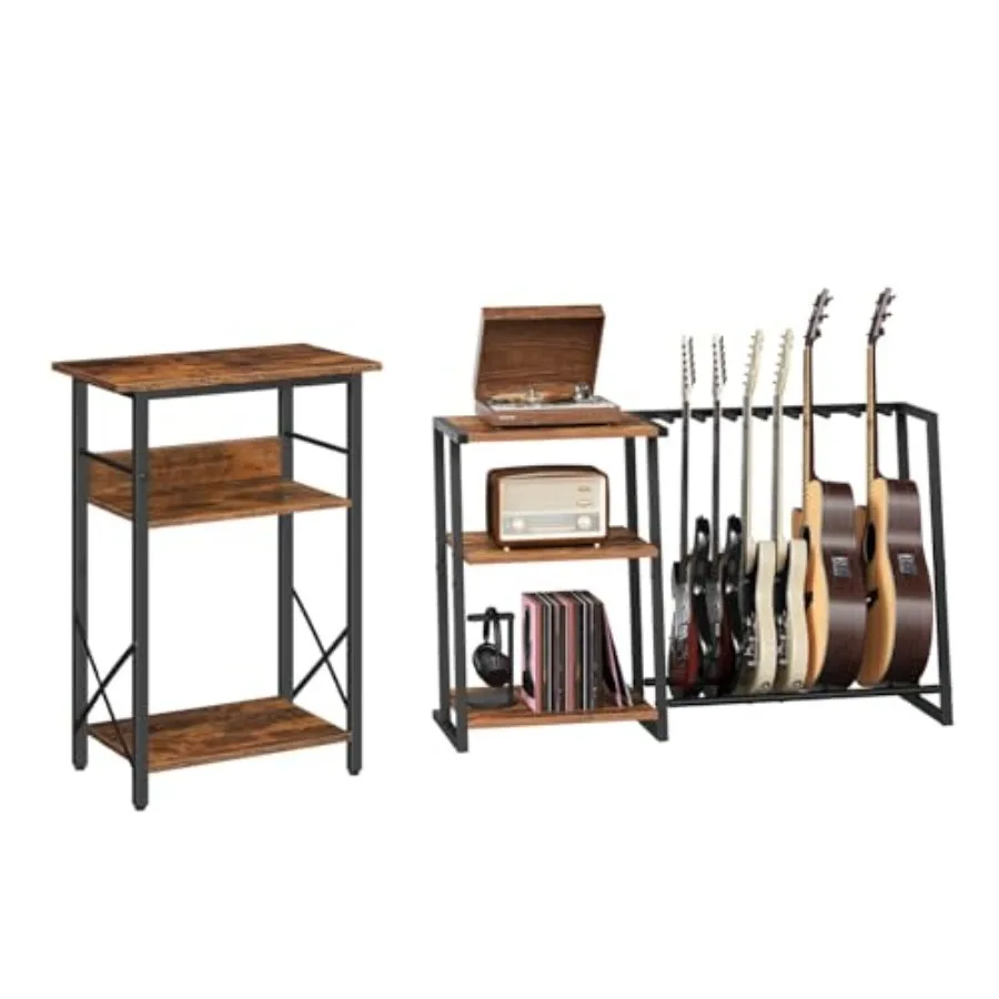 10 Gallon Aquarium Stand and Guitar Stand, 3-Tier Fish Tank Stand with Storage, 3-Tier Guitar Rack with Adjustable Shelf for Re
10 Gallon Aquarium Stand and Guitar Stand, 3-Tier Fish Tank Stand with Storage, 3-Tier Guitar Rack with Adjustable Shelf for Re