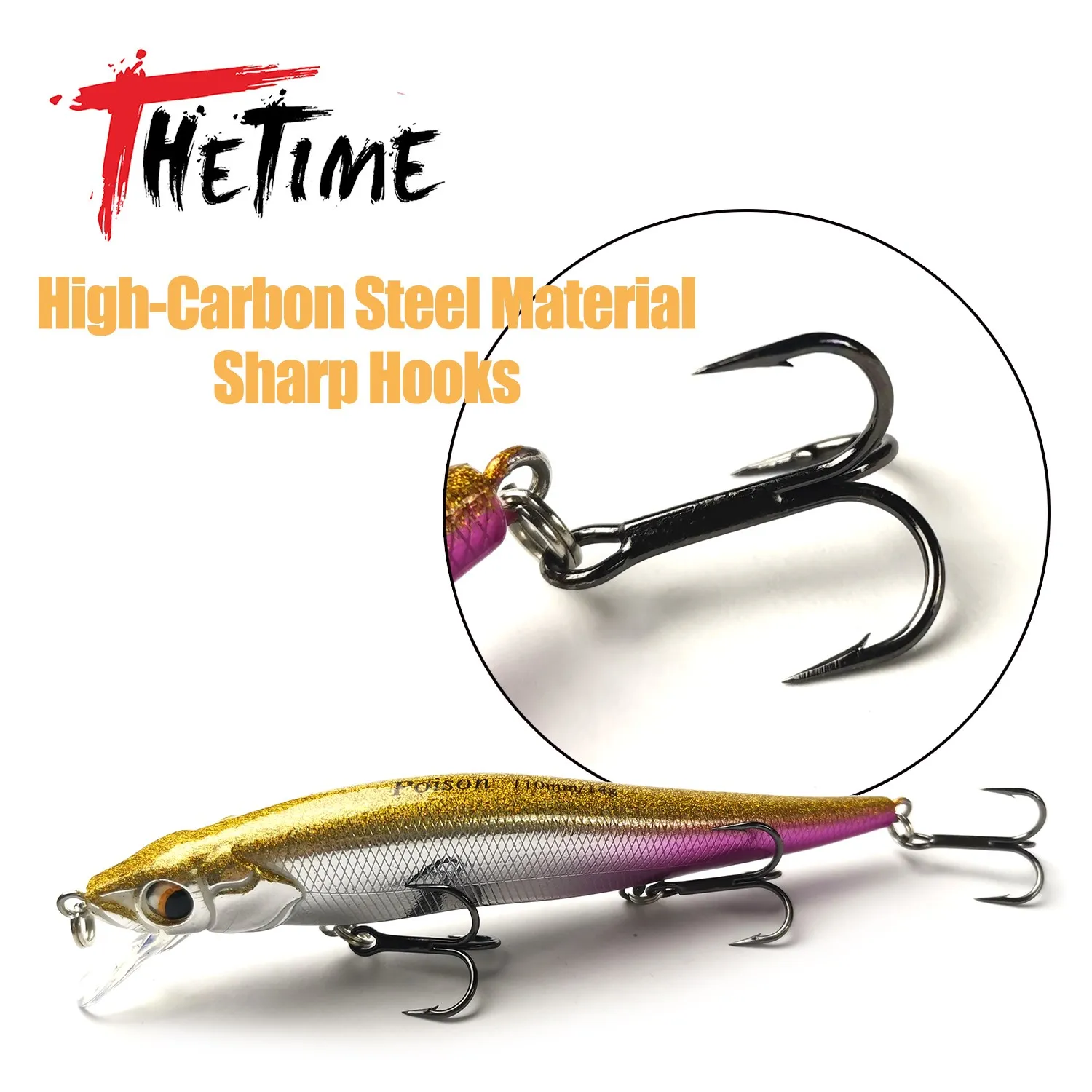 THETIME 110 SP 110mm/14g Vision Floating Fishing Lures Jerkbait Minnow Tungsten Weight System Wobbler Bait Bass Pike Fishing
THETIME 110 SP 110mm/14g Vision Floating Fishing Lures Jerkbait Minnow Tungsten Weight System Wobbler Bait Bass Pike Fishing