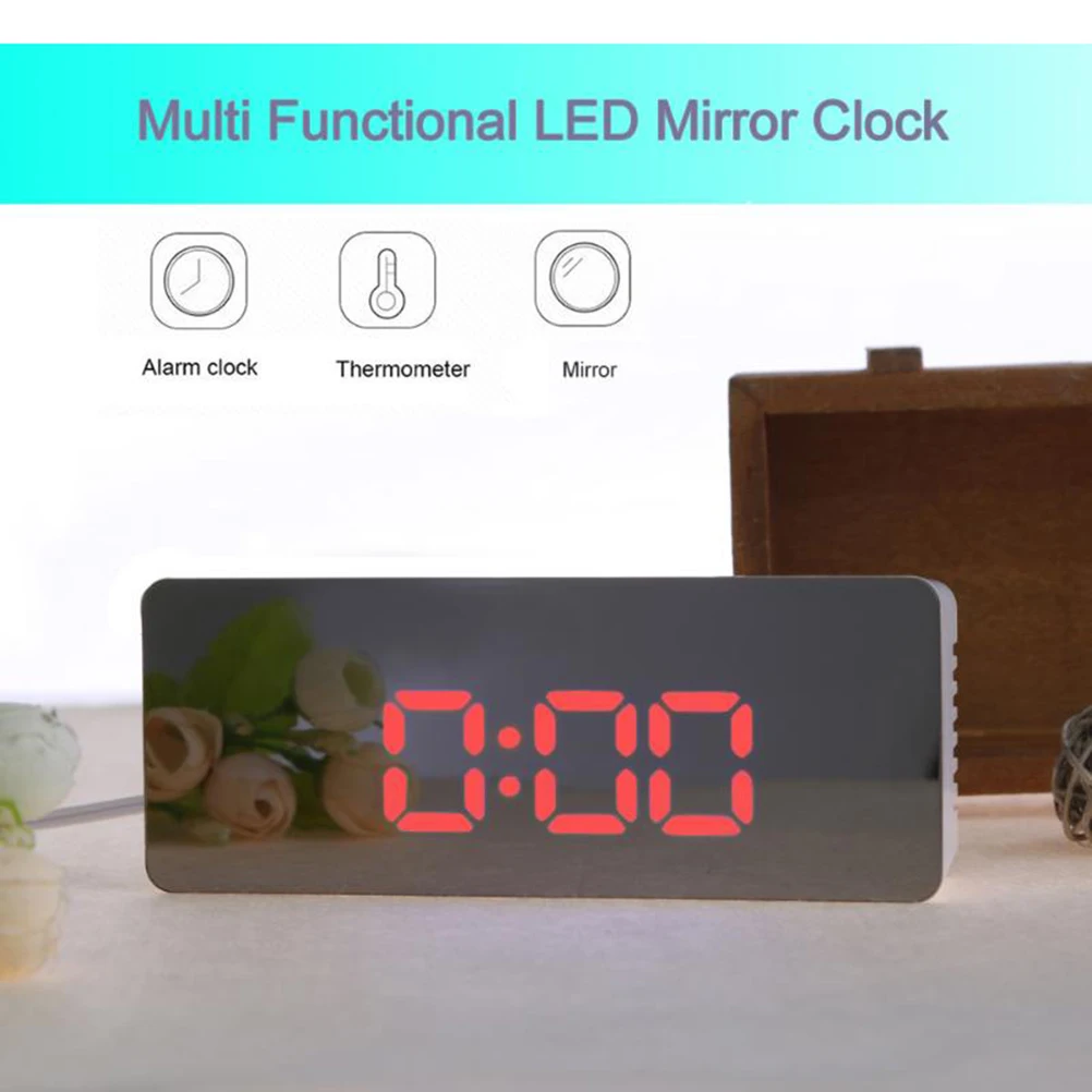 Red Light Rectangular LED Alarm Clock Radio USB Charging Large Display Multi-function SNOOZE Sleep Bedside Clock
Red Light Rectangular LED Alarm Clock Radio USB Charging Large Display Multi-function SNOOZE Sleep Bedside Clock