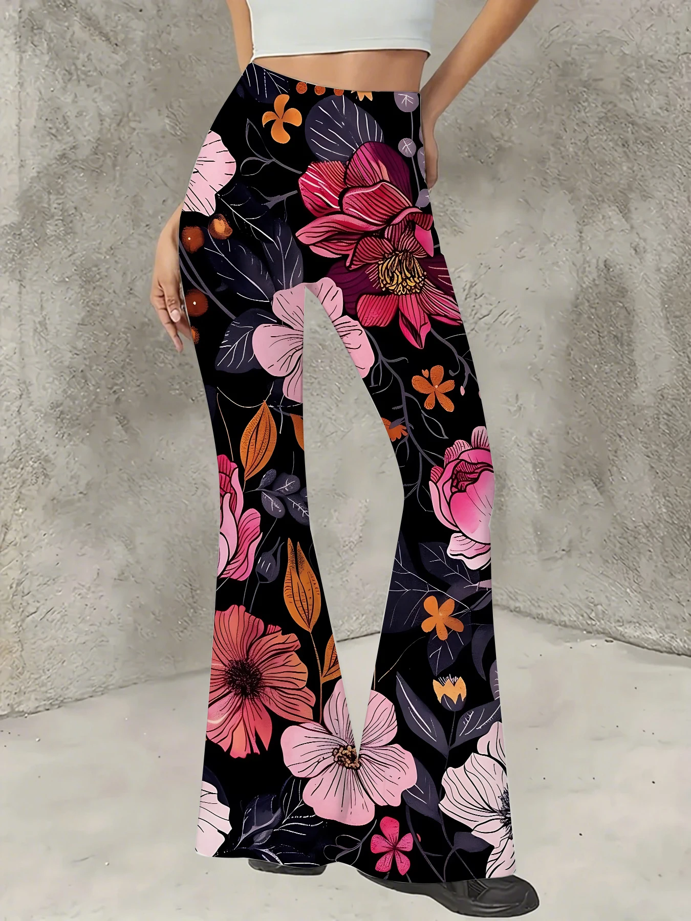 Women's Printed Flare Pants Y2K High Waist Bell Bottom Trousers Streetwear
Women's Printed Flare Pants Y2K High Waist Bell Bottom Trousers Streetwear
