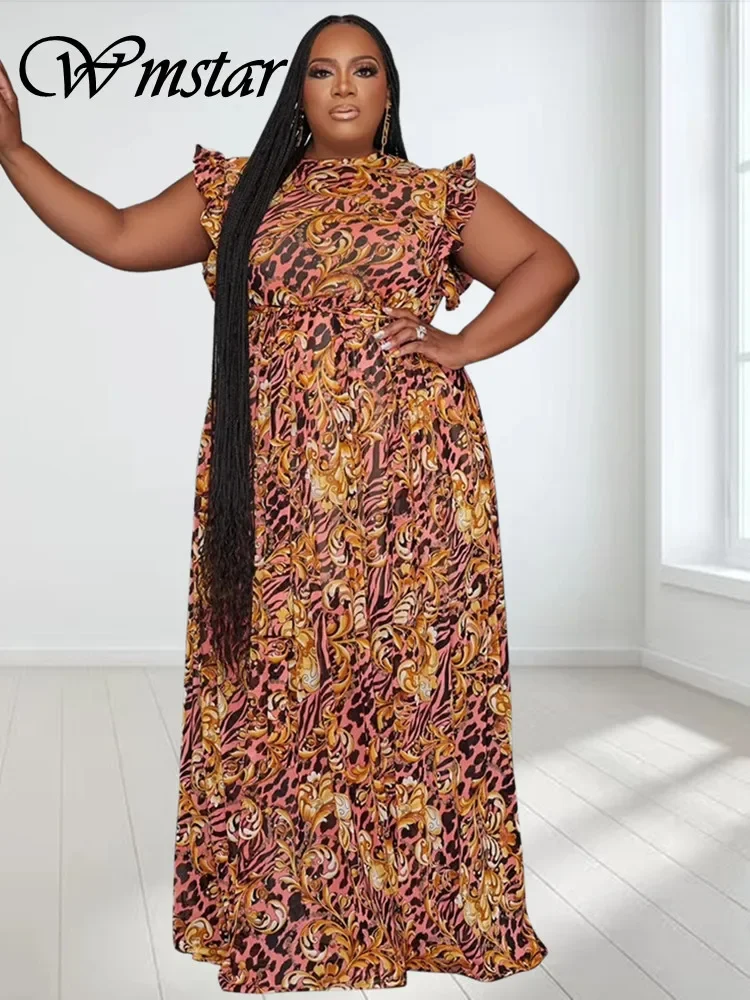 Wmstar Plus Size New In Dress Printed Sleeveless Loose Stretch Elegant Summer Holiday Dresses for Women Wholesale Dropshipping
Wmstar Plus Size New In Dress Printed Sleeveless Loose Stretch Elegant Summer Holiday Dresses for Women Wholesale Dropshipping