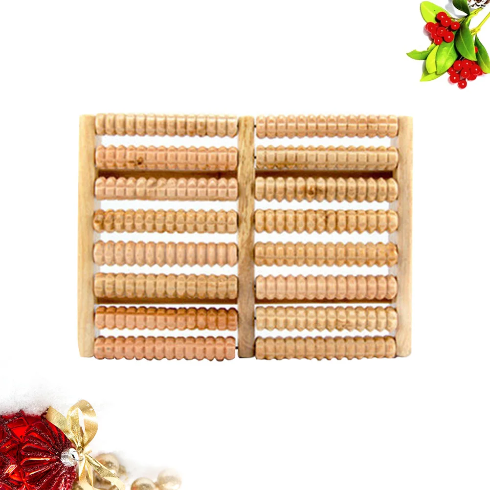 8-Row Wooden Foot Massager Foot Roller Massage Tool for Muscle Relaxation and Improving Circulation Wooden Roller Massager 
8-Row Wooden Foot Massager Foot Roller Massage Tool for Muscle Relaxation and Improving Circulation Wooden Roller Massager