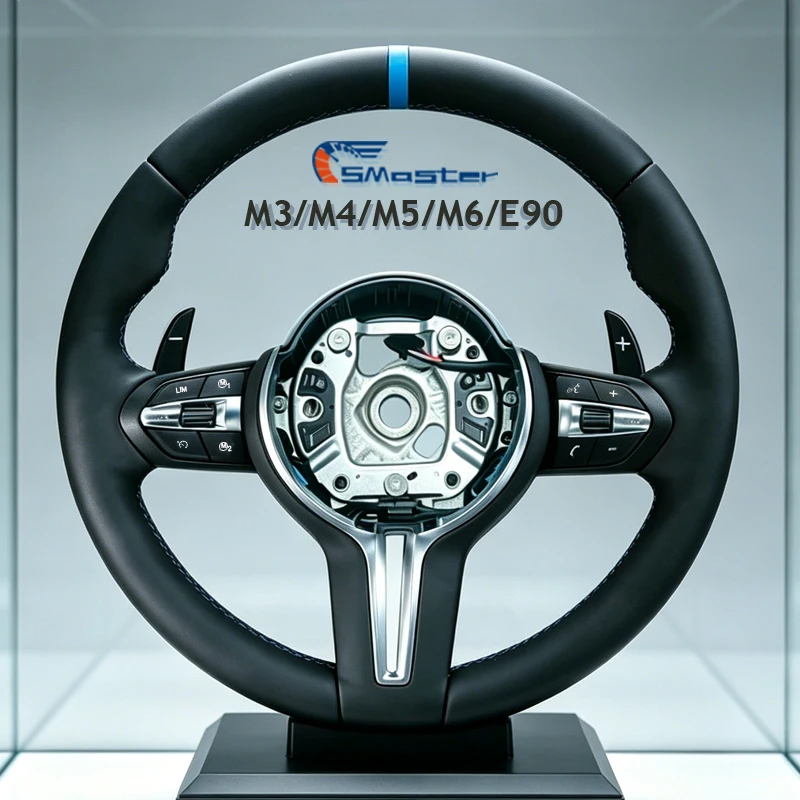 Синий кожаный руль M Sport с синими полосами для BMW E90 E53 E70 E71 E84 E92 E93 X5/X6 E-серии, модификация M3 M5 с подрулевыми лепестками переключения передач
Синий кожаный руль M Sport с синими полосами для BMW E90 E53 E70 E71 E84 E92 E93 X5/X6 E-серии, модификация M3 M5 с подрулевыми лепестками переключения передач