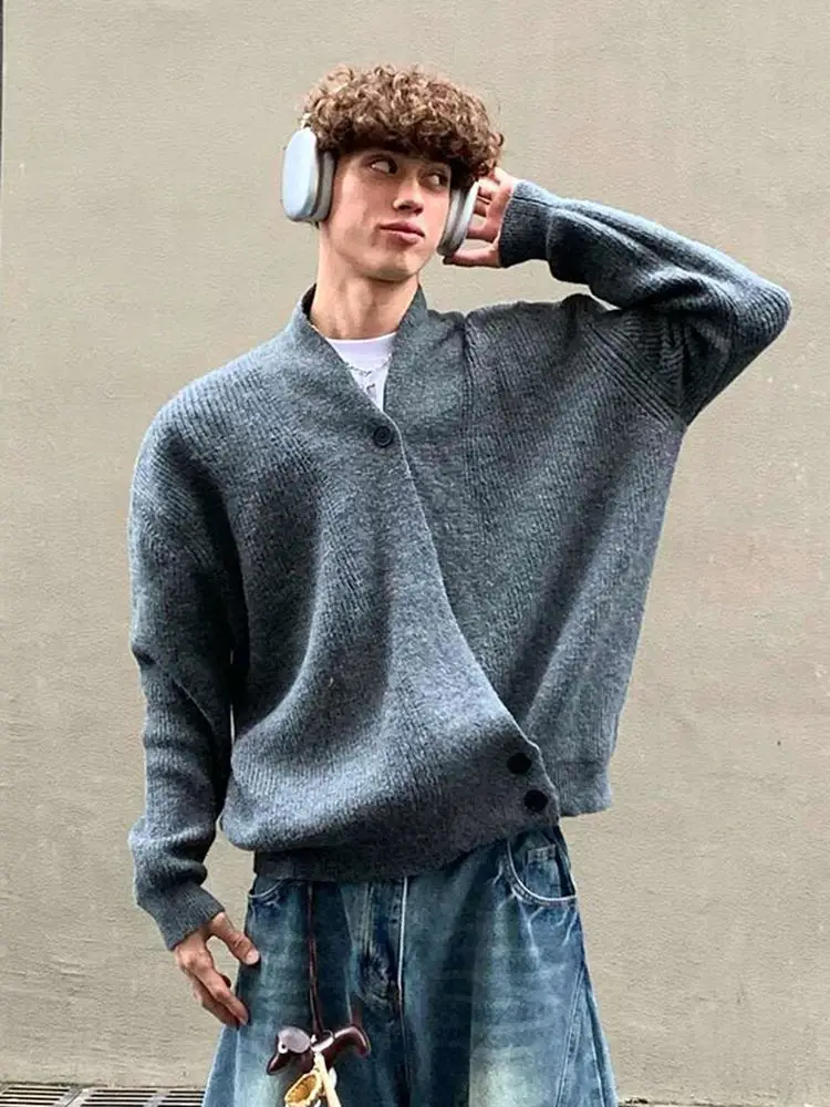 Autumn Winter Open Cardigan Knitted Sweater American Preppy Loose Lazy V-ne Top Coat Men Women Casual Warm Pure Color
Autumn Winter Open Cardigan Knitted Sweater American Preppy Loose Lazy V-ne Top Coat Men Women Casual Warm Pure Color