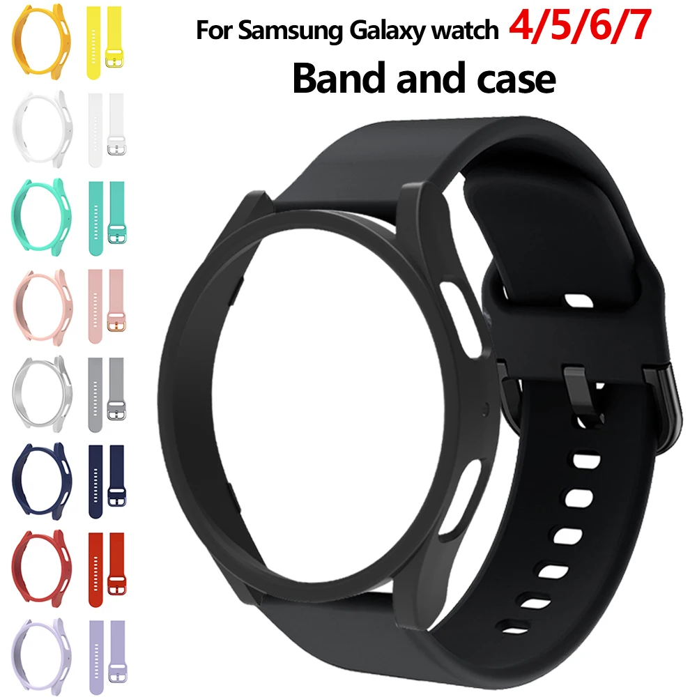 Original Strap+Case for Samsung Galaxy Watch 6/5/4 40/44 PC Hollow Bumper for Galaxy Watch 4/6 Classic 42 46 43mm Band+Cover
Original Strap+Case for Samsung Galaxy Watch 6/5/4 40/44 PC Hollow Bumper for Galaxy Watch 4/6 Classic 42 46 43mm Band+Cover