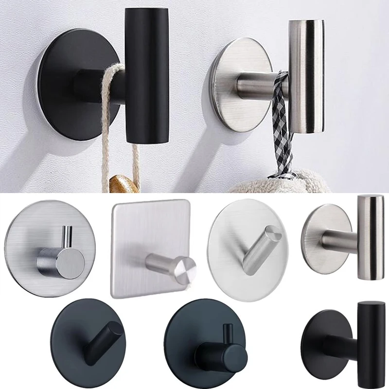 Adhesive Wall Hooks Mounted Door Key Cloth Coat Bathroom Robe Hanger Kitchen Hardware Rack Shelf Bag Hook Organizer For Hanging
Adhesive Wall Hooks Mounted Door Key Cloth Coat Bathroom Robe Hanger Kitchen Hardware Rack Shelf Bag Hook Organizer For Hanging