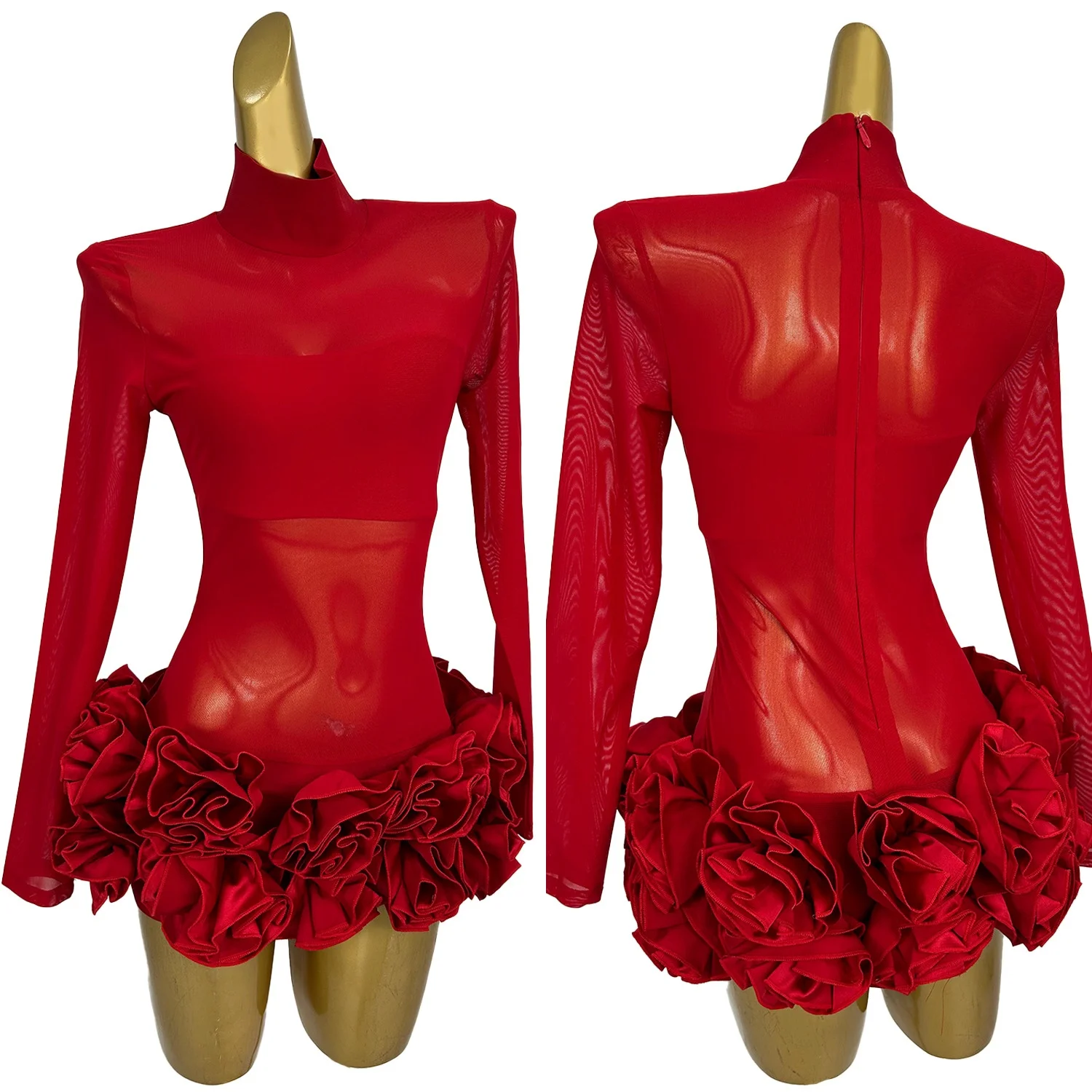 Sexy Party Long Sleeved Red Dress Women See Through Mesh Trendy Midnight Sexy Flower Hip Mini Bodycon Skinny Clubwear Mini Dress
Sexy Party Long Sleeved Red Dress Women See Through Mesh Trendy Midnight Sexy Flower Hip Mini Bodycon Skinny Clubwear Mini Dress