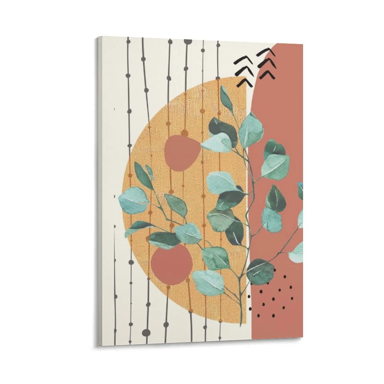 Eucalyptus Branch Abstract geometry Watercolor Tropical Boho Minimalist Art with warm earthy tones and pastel co Canvas Painting
Eucalyptus Branch Abstract geometry Watercolor Tropical Boho Minimalist Art with warm earthy tones and pastel co Canvas Painting