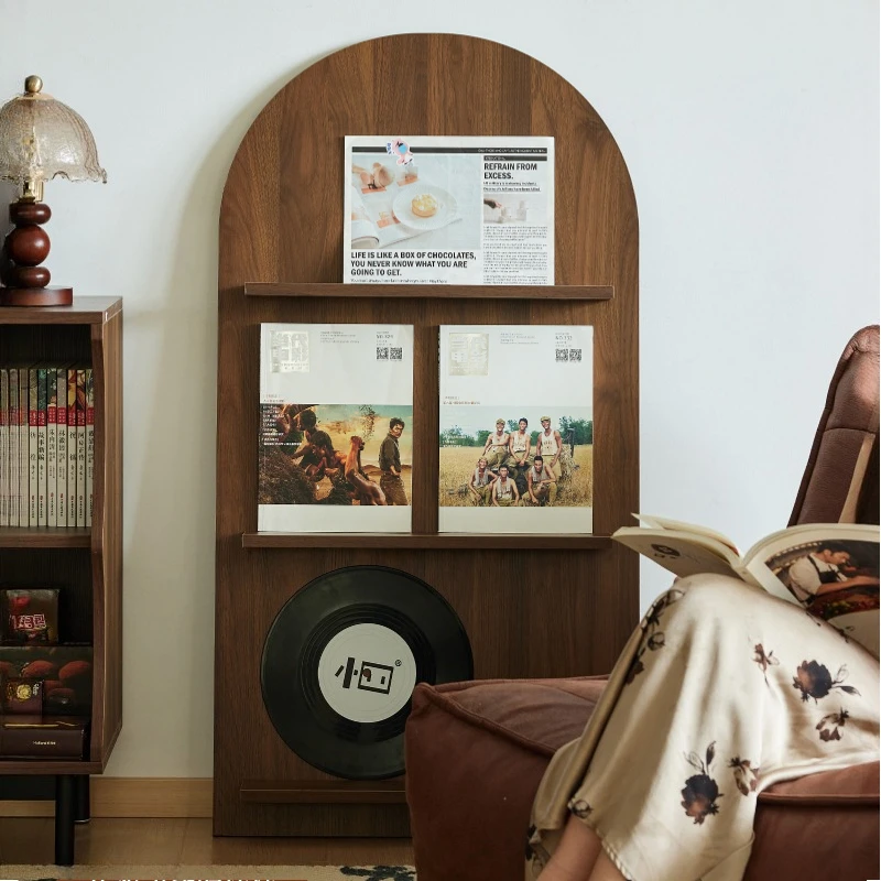 Small wooden magazine stand medieval creative wall display Bookcase simple office magazine holder wall mounted storage furniture
Small wooden magazine stand medieval creative wall display Bookcase simple office magazine holder wall mounted storage furniture