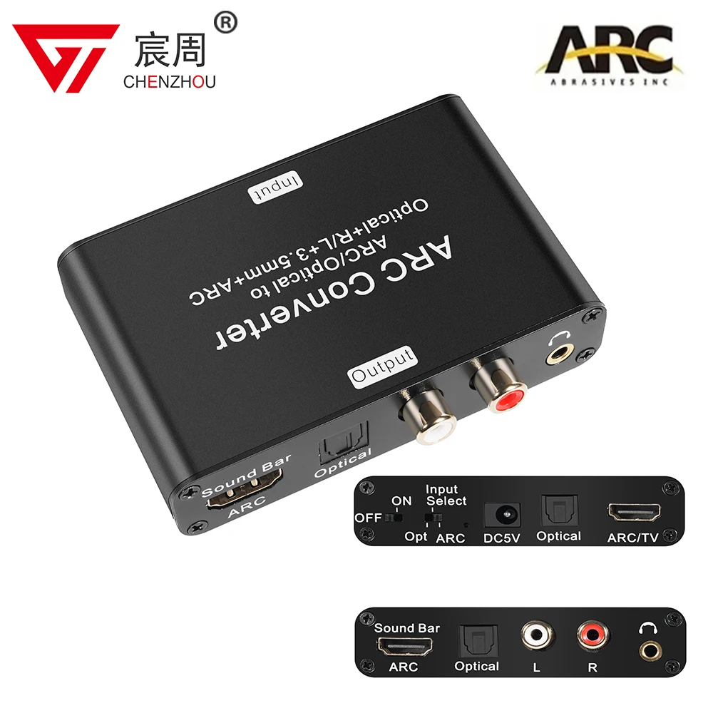 192Khz HD ARC Audio Return Extractor HD ARC SPDIF Optical to Optical 3.5mm L/R Stero Audio out Digital to Analog Converter
192Khz HD ARC Audio Return Extractor HD ARC SPDIF Optical to Optical 3.5mm L/R Stero Audio out Digital to Analog Converter