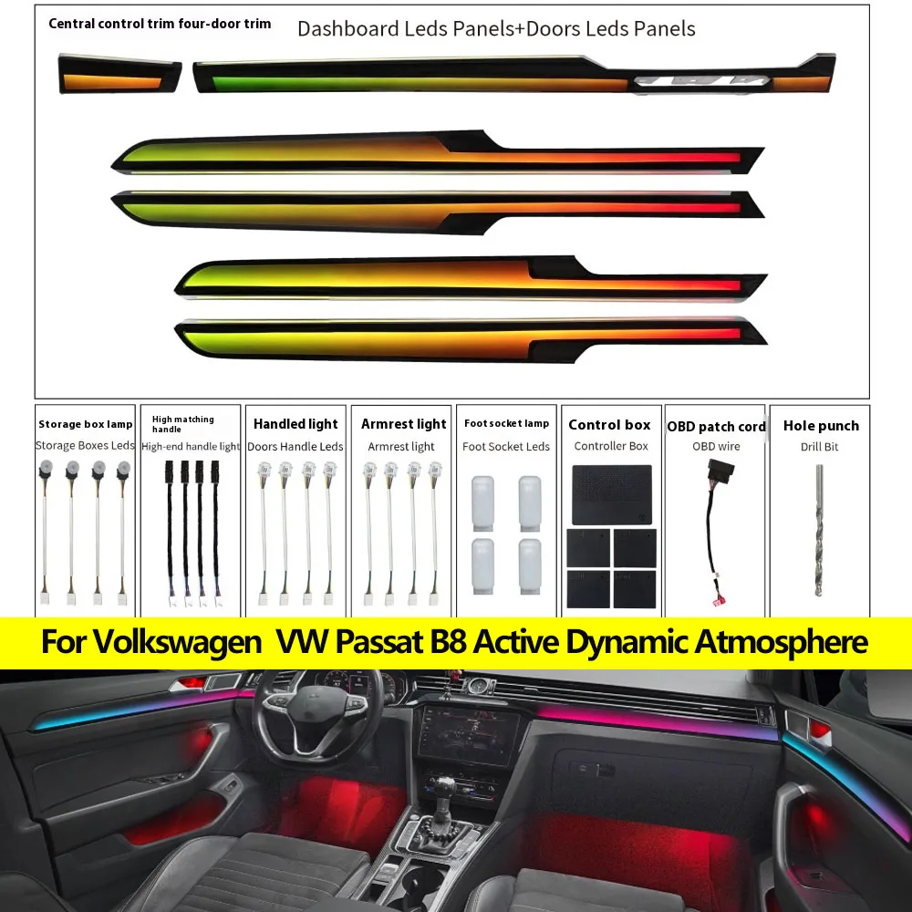Car 1:1 mold Replacement For Volkswagen VW Passat B8 Active Dynamic Atmosphere Light Original Screen/Steering Wheel Control
Car 1:1 mold Replacement For Volkswagen VW Passat B8 Active Dynamic Atmosphere Light Original Screen/Steering Wheel Control