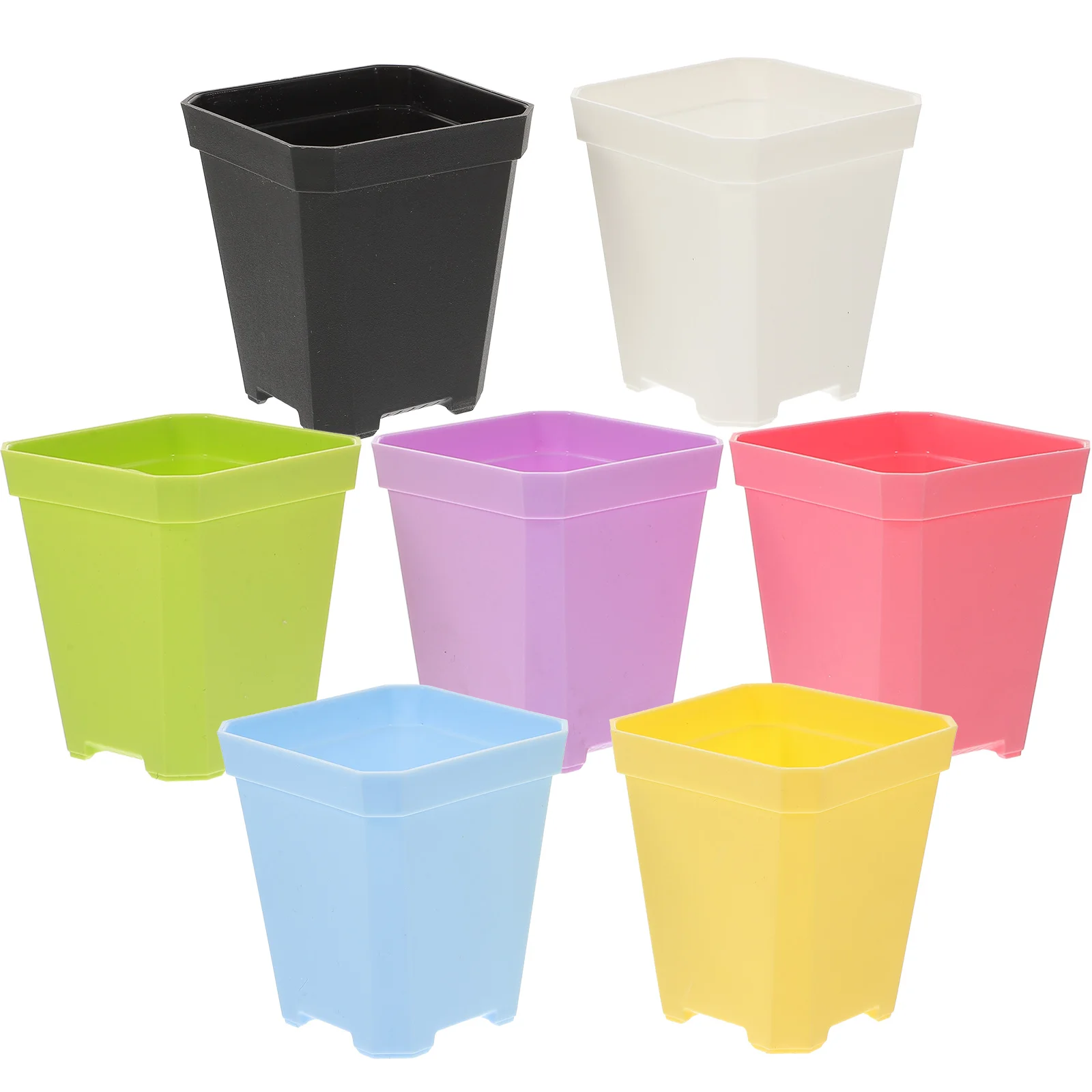 7pcs Flowerpot Set Small Lightweight Pots for Indoor Plants Decorative Garden Planting Plastic Planter Pot Random Colors Square
7pcs Flowerpot Set Small Lightweight Pots for Indoor Plants Decorative Garden Planting Plastic Planter Pot Random Colors Square