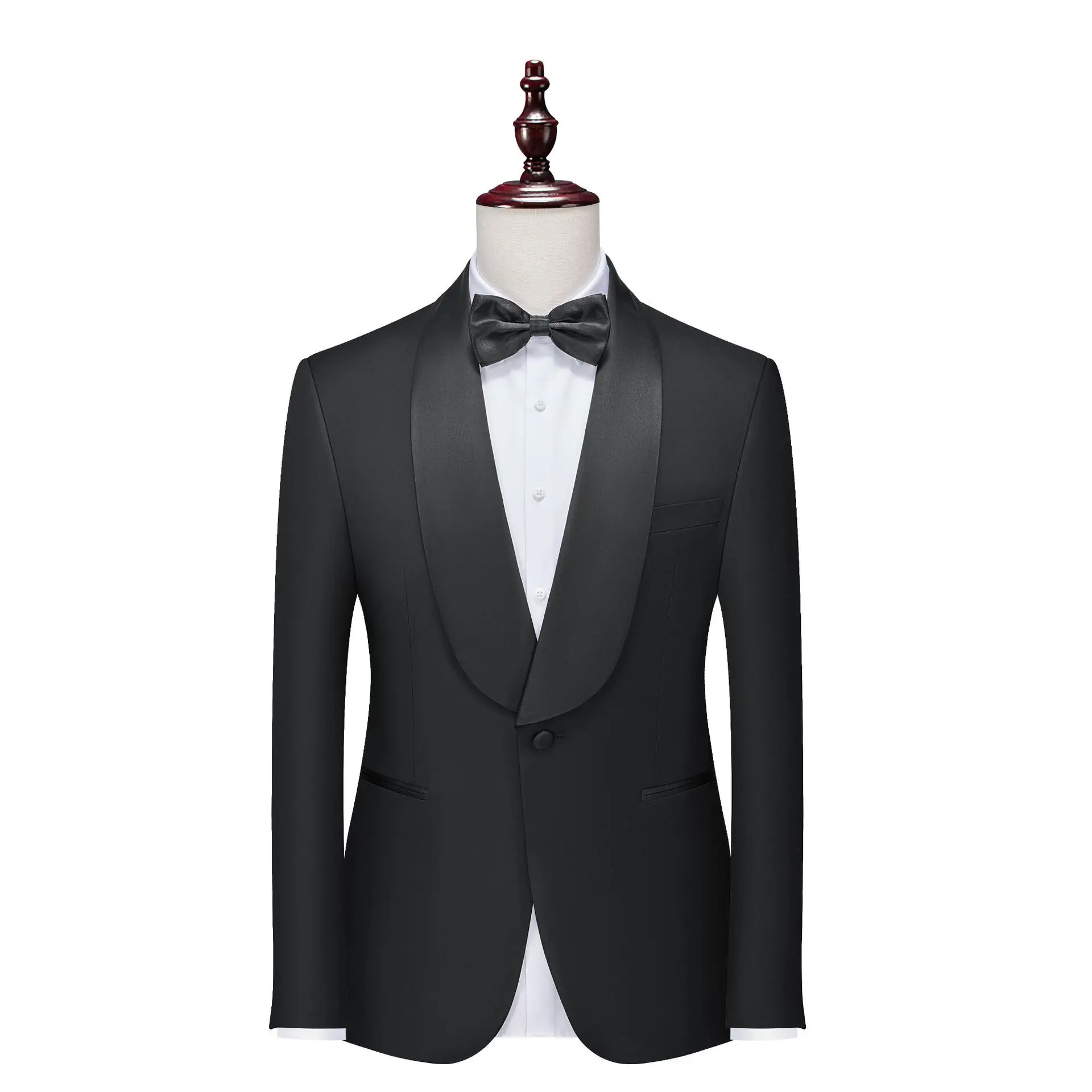 KIDWHXR Men Blazer British Style Turn Down Collar Bow Tie Male Suit Coat Simple Solid Color Single-breasted Man Outerwear
KIDWHXR Men Blazer British Style Turn Down Collar Bow Tie Male Suit Coat Simple Solid Color Single-breasted Man Outerwear