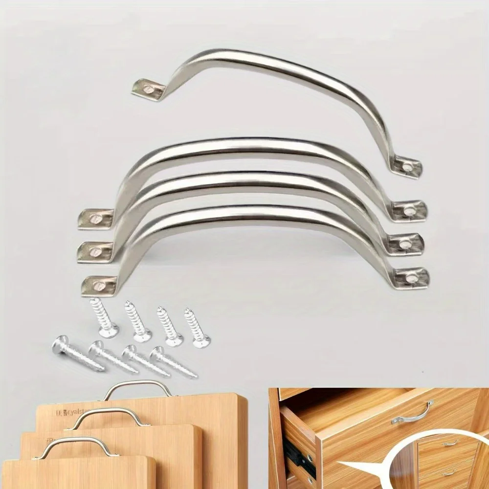 4Pcs Stainless Steel Utility Door Pulls Handles, Cabinet Drawer Hardware Hollow Handles Pull for Tray Board Kitchen Furniture
4Pcs Stainless Steel Utility Door Pulls Handles, Cabinet Drawer Hardware Hollow Handles Pull for Tray Board Kitchen Furniture