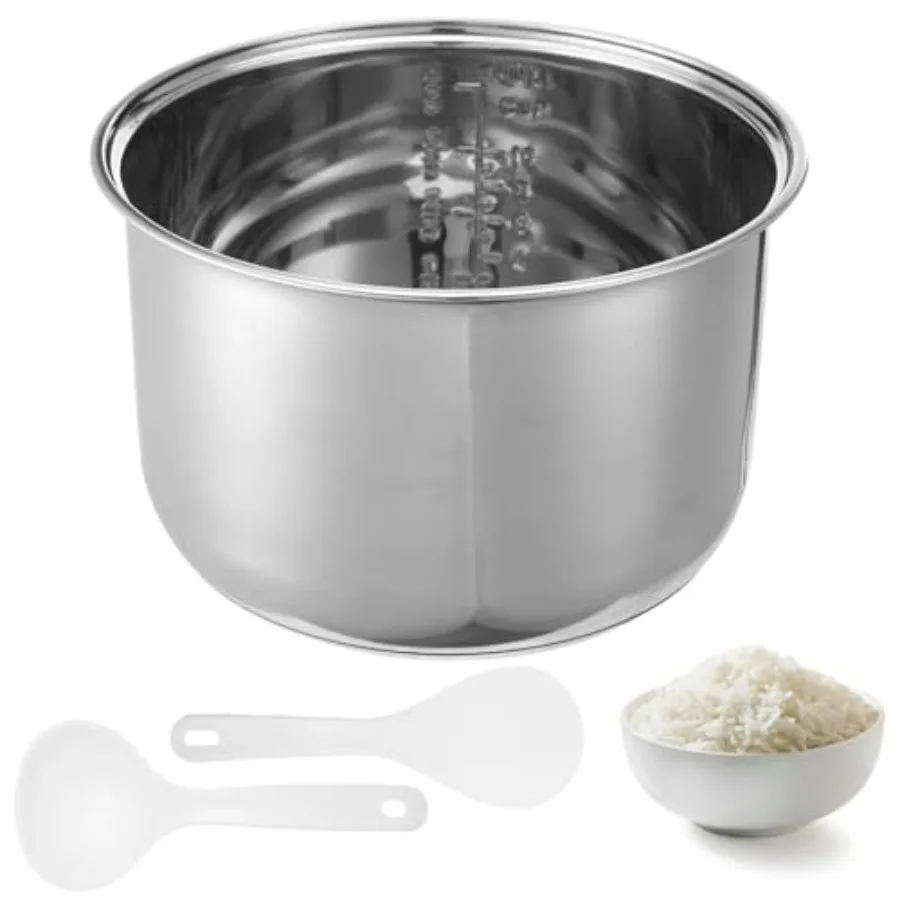 304 Stainless Steel Inner Pot, 5 L/10-Cup Rice Cooker Inner Bowl, Compatible with Zojirushi NS-TSC10 Cookers, Replacement Inner
304 Stainless Steel Inner Pot, 5 L/10-Cup Rice Cooker Inner Bowl, Compatible with Zojirushi NS-TSC10 Cookers, Replacement Inner
