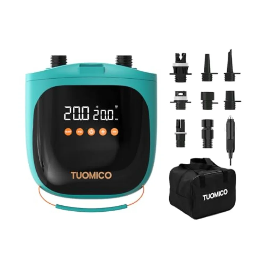 20PSI Paddle Board Pump Sup Air Pump Electric Portable Inflator and Deflator, Auto-Off, Mini Compressor for Inflatable Stand-up
20PSI Paddle Board Pump Sup Air Pump Electric Portable Inflator and Deflator, Auto-Off, Mini Compressor for Inflatable Stand-up
