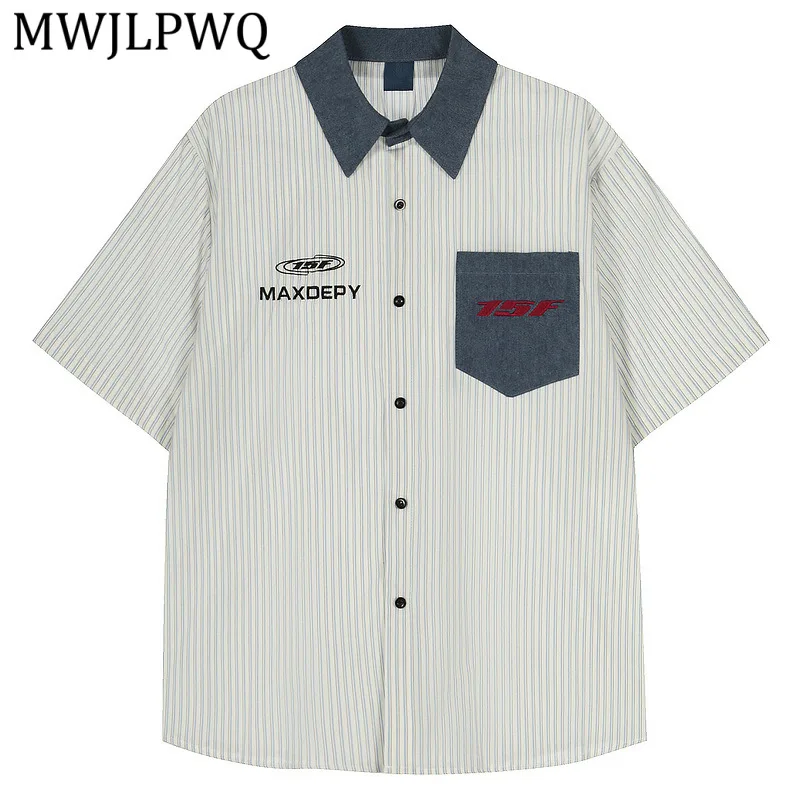 MWJLPWQ American College Color-Blocked Short-Sleeve Shirt Men And Women 2026 Summer New Loose-Fit Patchwork Thin Tops 16175
MWJLPWQ American College Color-Blocked Short-Sleeve Shirt Men And Women 2026 Summer New Loose-Fit Patchwork Thin Tops 16175