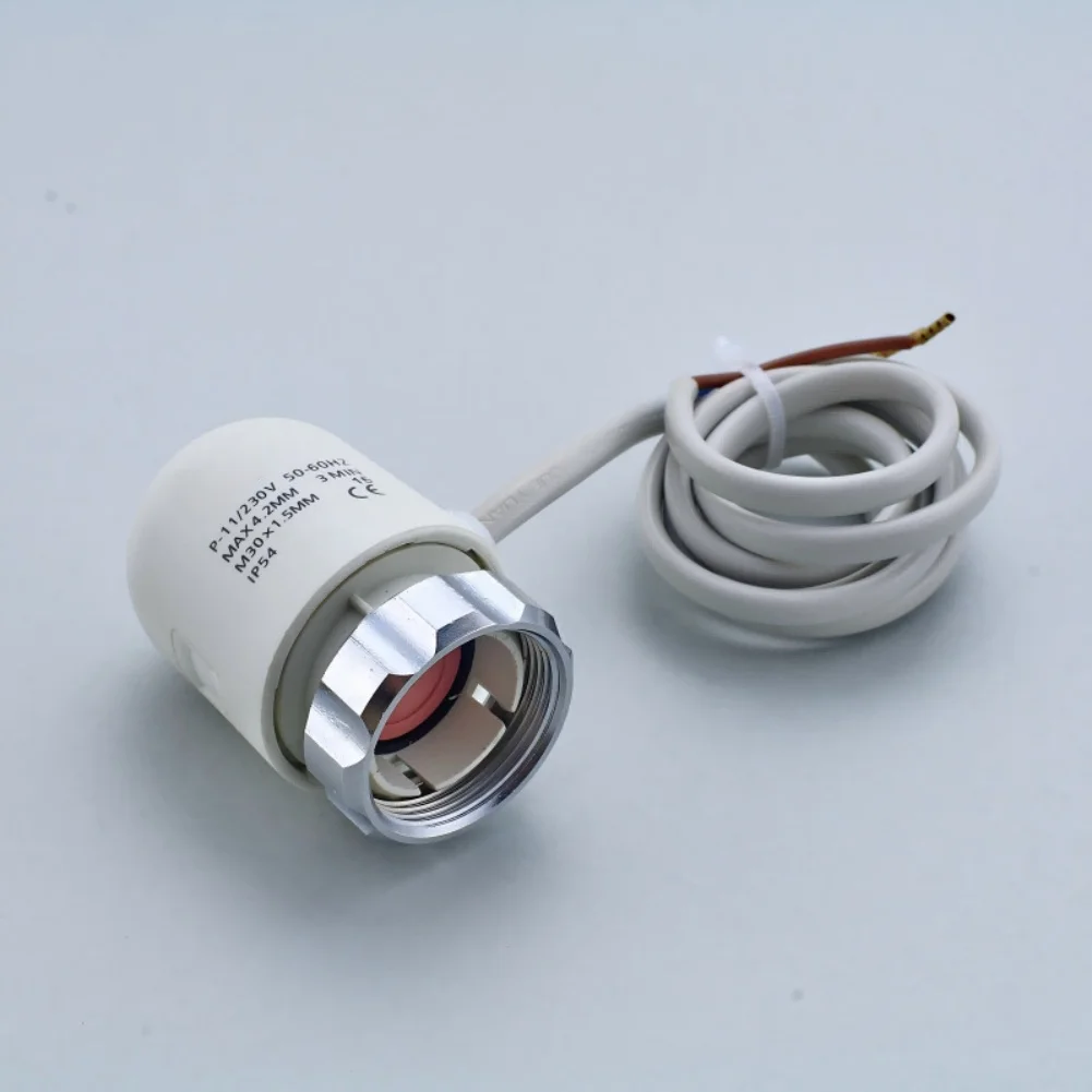 230VAC Electric Actuator For Underfloor Heating With 100cm Cable, Low Current 6.5mA, IP43 Protection, -20°C To 50°C Temperature
230VAC Electric Actuator For Underfloor Heating With 100cm Cable, Low Current 6.5mA, IP43 Protection, -20°C To 50°C Temperature