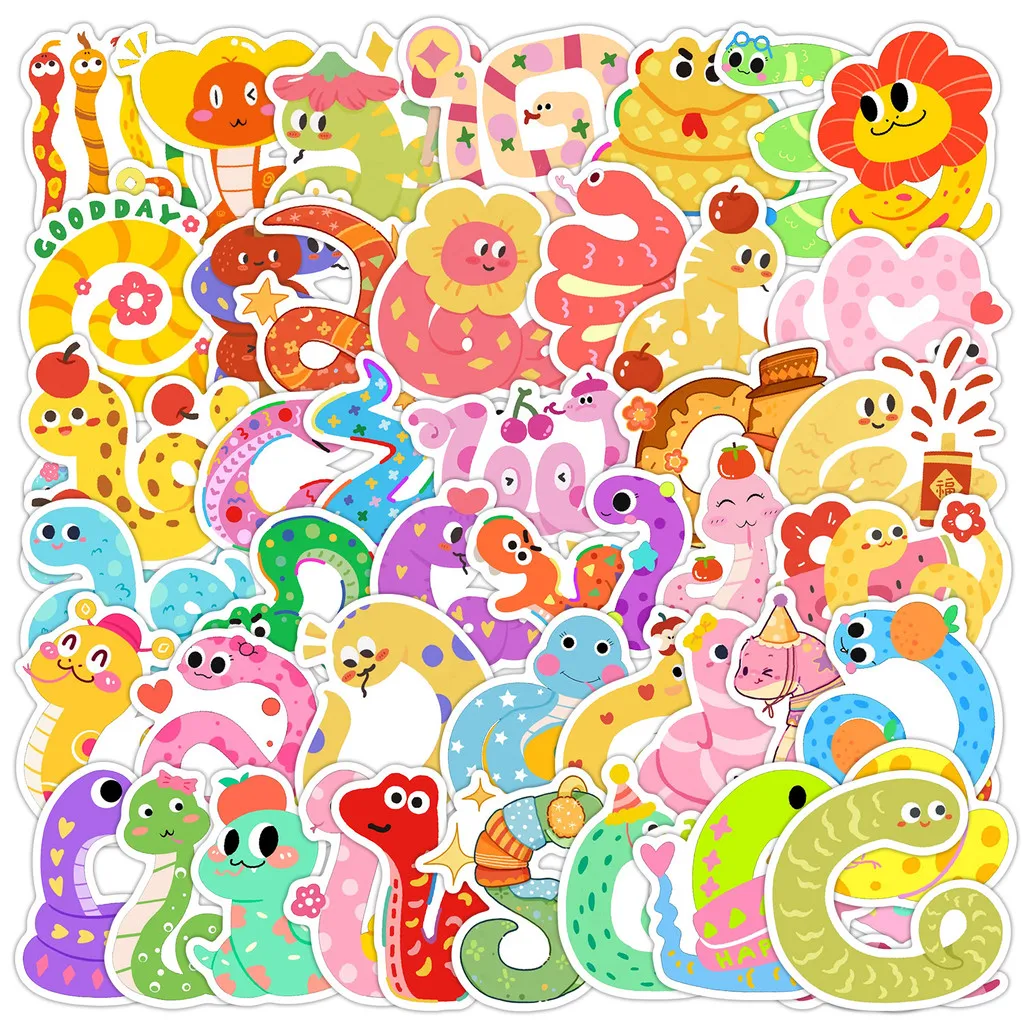 50-Sheet Kawaii Snake Doodle Stickers - Waterproof Vinyl Decals for Cups, Phones & Luggage Decor BulingBulingStickers Store
50-Sheet Kawaii Snake Doodle Stickers - Waterproof Vinyl Decals for Cups, Phones & Luggage Decor BulingBulingStickers Store