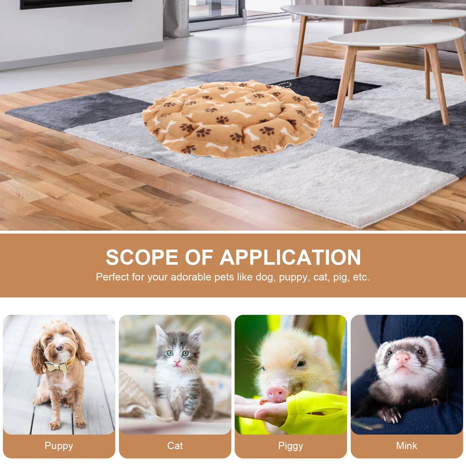 Fleece Cat Pad Dog Beds Kitten Camping Pet House Winter Nest Footprint Round Warm Durable Short Non Woven Material
Fleece Cat Pad Dog Beds Kitten Camping Pet House Winter Nest Footprint Round Warm Durable Short Non Woven Material