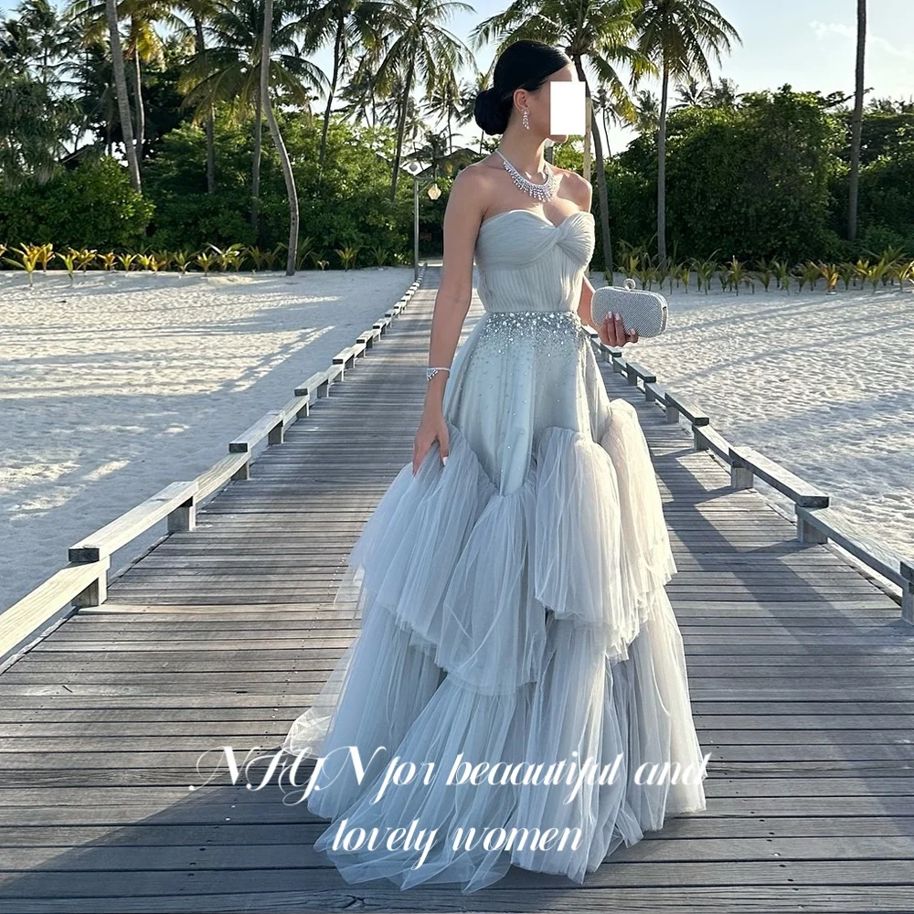 NFYN Elegant Sweetheart Formal Evening Dress Shiny Rhinestones Prom Dresses A-Line Pleating Formal Gown for Woman Customized
NFYN Elegant Sweetheart Formal Evening Dress Shiny Rhinestones Prom Dresses A-Line Pleating Formal Gown for Woman Customized