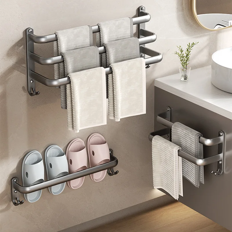 3/2/1 Layer Self-ahesive Bathroom Towel Rack without Drilling Wall Mount Towel Holder Shelf Kitchen Bath Shower Room Towel Rail
3/2/1 Layer Self-ahesive Bathroom Towel Rack without Drilling Wall Mount Towel Holder Shelf Kitchen Bath Shower Room Towel Rail