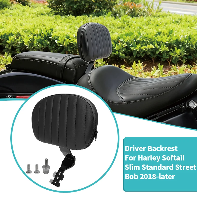 New Style Driver Backrest Fit For Harley Softail Slim Standard Street Bob 2018-later Motorcycle Front Rider Backrest Pad
New Style Driver Backrest Fit For Harley Softail Slim Standard Street Bob 2018-later Motorcycle Front Rider Backrest Pad