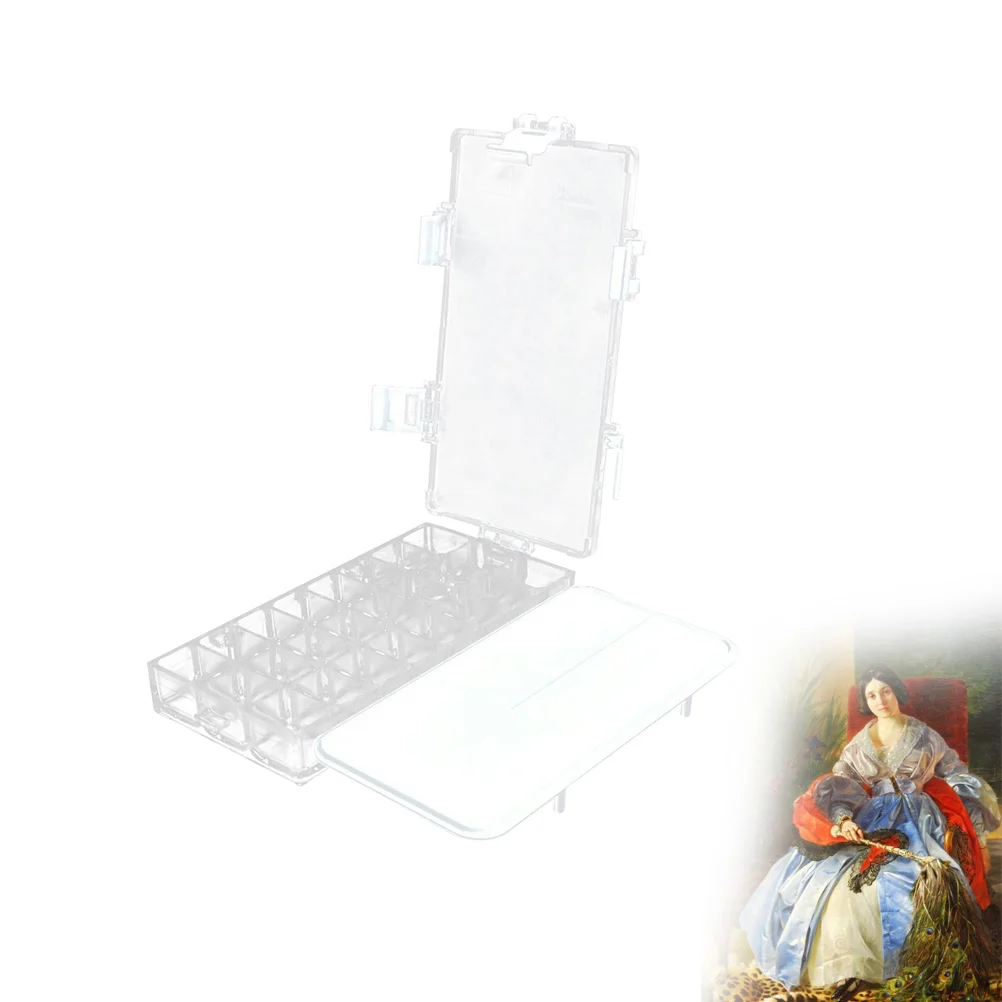 24 Compartments Moisturizing Pigment Box Folding Palette Painting Tray Trays Color Pallet
24 Compartments Moisturizing Pigment Box Folding Palette Painting Tray Trays Color Pallet