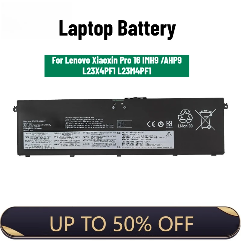 Laptop Battery for Lenovo Xiaoxin Pro 16 IMH9 /AHP9 L23X4PF1 L23M4PF1
Laptop Battery for Lenovo Xiaoxin Pro 16 IMH9 /AHP9 L23X4PF1 L23M4PF1