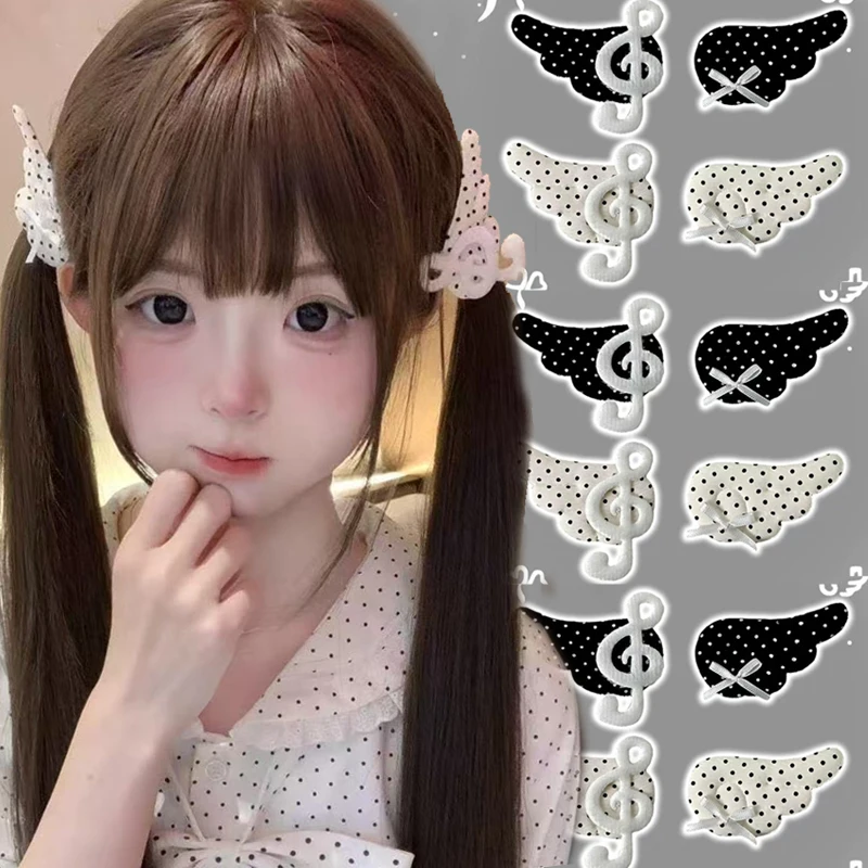 Y2K Polka Dot Wing Hair Clip Music Note Angel Wings Duckbill Bangs Clip Bowknot Women Girls Subcultural Decorative Accessories
Y2K Polka Dot Wing Hair Clip Music Note Angel Wings Duckbill Bangs Clip Bowknot Women Girls Subcultural Decorative Accessories