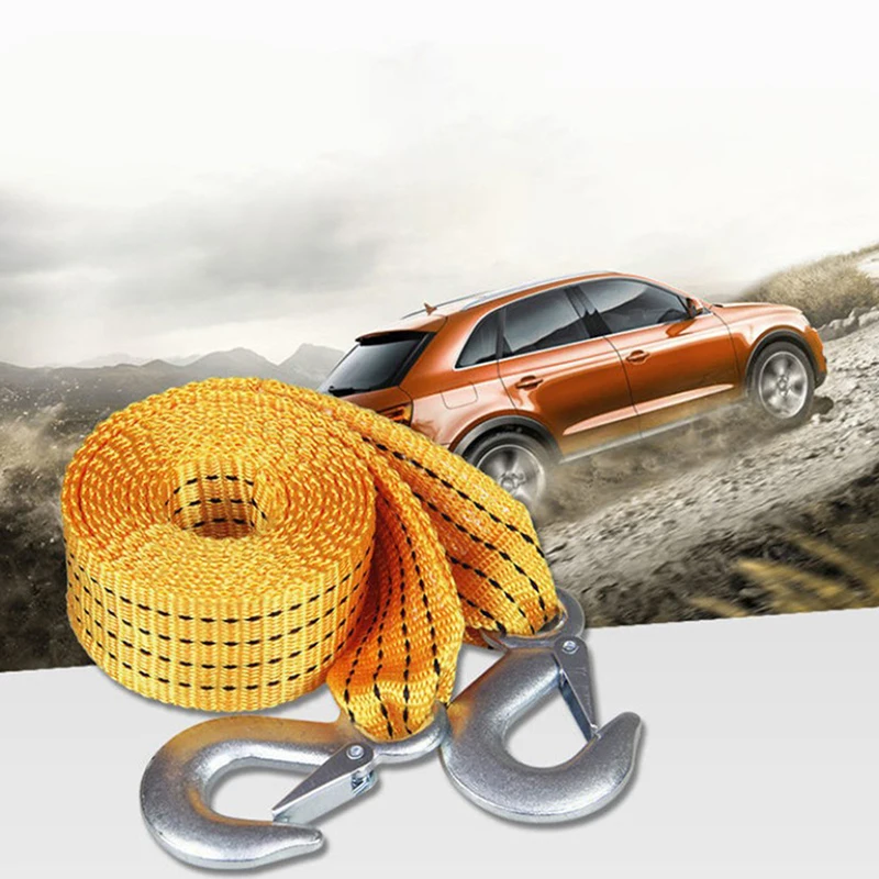 Heavy Duty Car Tow Rope Strap Belt High Strength Nylon Strap with Strong Metal Hook Towing Cable for Trailer
Heavy Duty Car Tow Rope Strap Belt High Strength Nylon Strap with Strong Metal Hook Towing Cable for Trailer