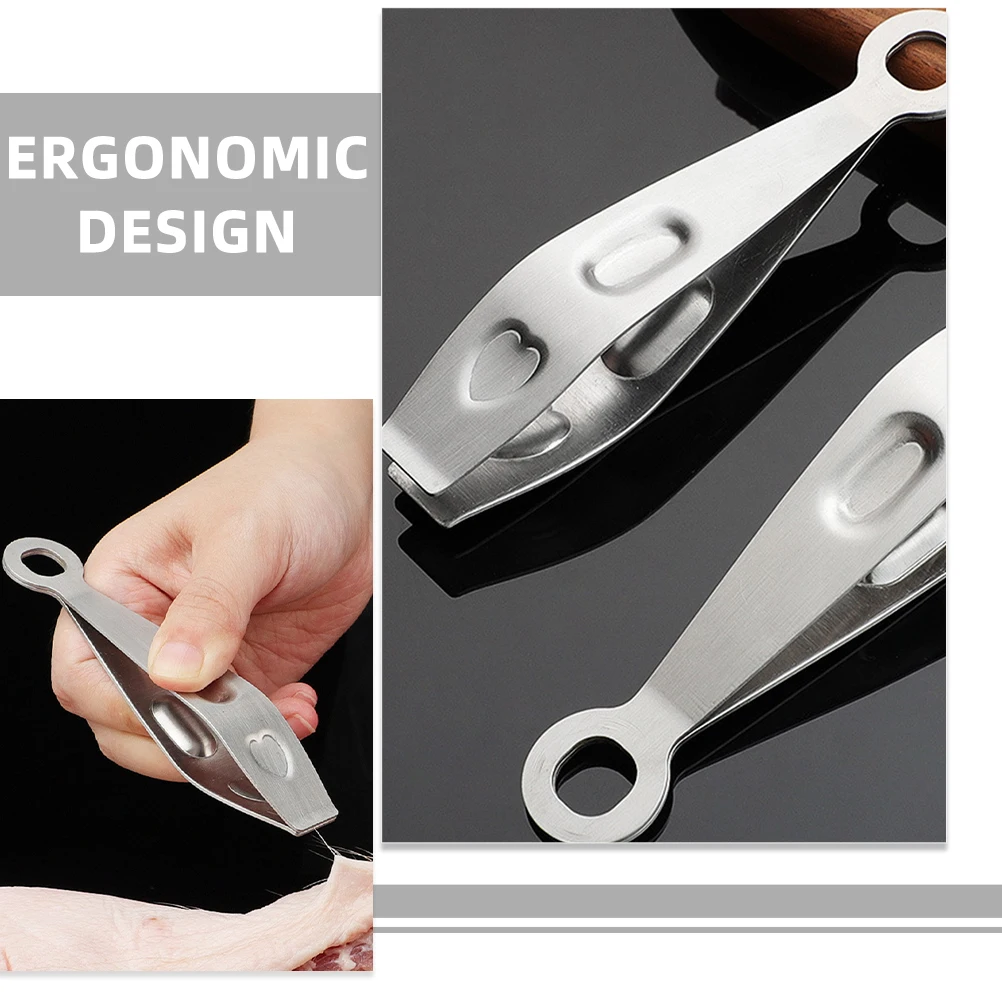 3pcs Stainless Steel Pig Hair Tweezers Duck Plucker Kitchen Tool Fish Bone Pliers Chicken Hair Removal Easy Clean
3pcs Stainless Steel Pig Hair Tweezers Duck Plucker Kitchen Tool Fish Bone Pliers Chicken Hair Removal Easy Clean