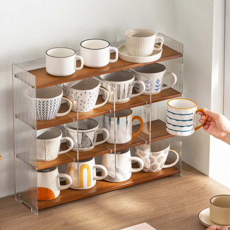 Water cup holder, mug, glass, paper cup, coffee, red wine cup, storage rack, finishing rack, dust-proof.
Water cup holder, mug, glass, paper cup, coffee, red wine cup, storage rack, finishing rack, dust-proof.