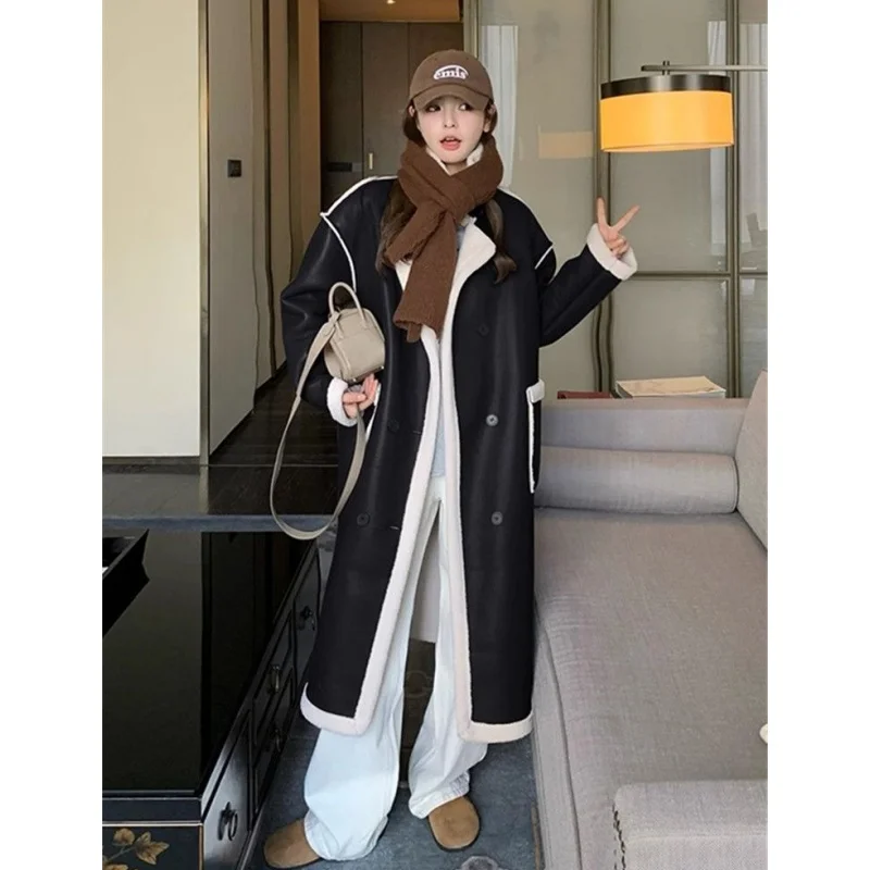 Мужское зимнее пальто из искусственной кожи с мехом, очень большое, 300 Pou, в стиле ретро, новое, утепленное, длинное, на пуговицах, для молодежи
Мужское зимнее пальто из искусственной кожи с мехом, очень большое, 300 Pou, в стиле ретро, новое, утепленное, длинное, на пуговицах, для молодежи