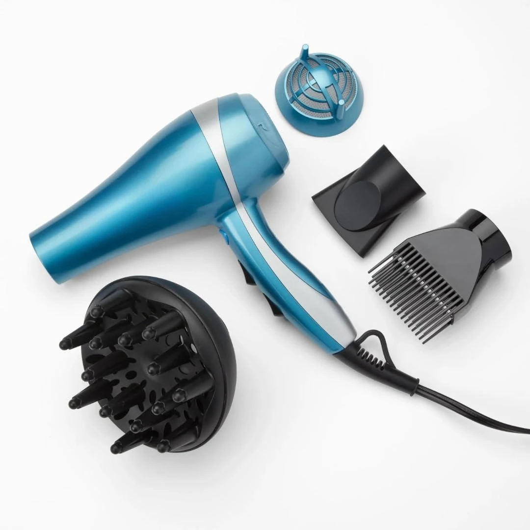 Nano Titanium 2000-Watt Blow Dryer with Concentrator Nozzle, Professional Grade Ionic Corded Styling Tool for
Nano Titanium 2000-Watt Blow Dryer with Concentrator Nozzle, Professional Grade Ionic Corded Styling Tool for