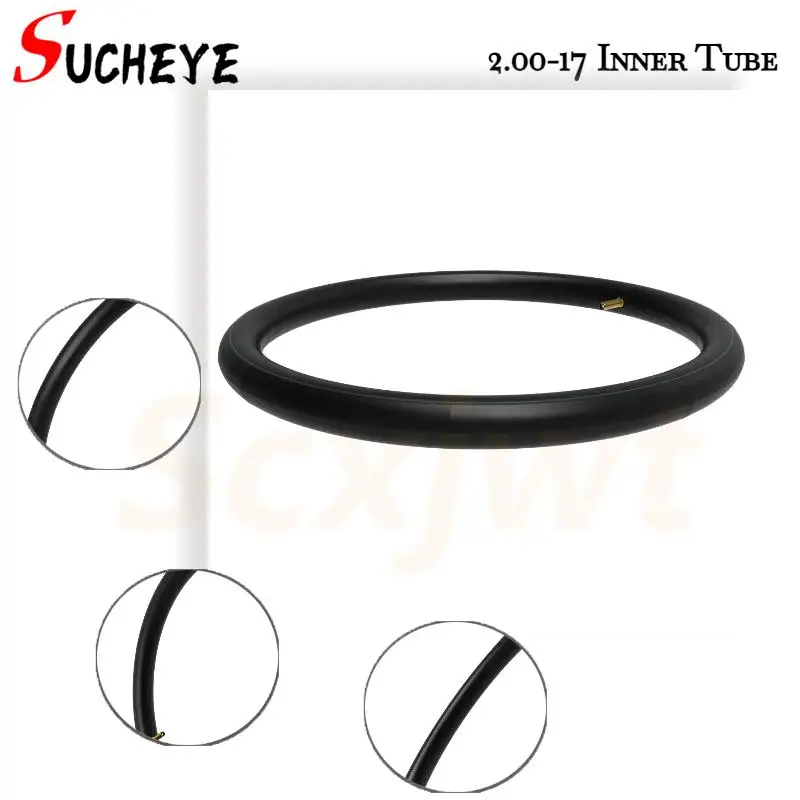 2.00-17 внутренняя трубка с прямым вырезом, подходит для мотоцикла/складного велосипеда/электрического велосипеда
2.00-17 внутренняя трубка с прямым вырезом, подходит для мотоцикла/складного велосипеда/электрического велосипеда