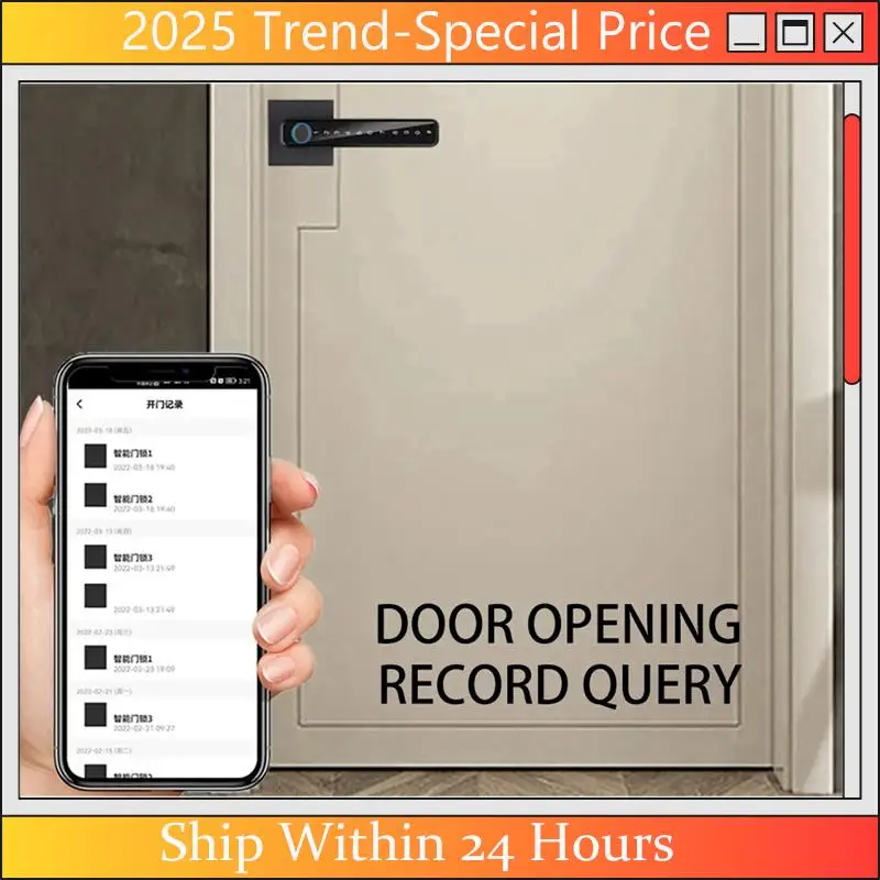 Biometric Fingerprint Smart Home Door Lock Password Electronic Digital Lock Control Black (C) Easy Install Easy To Use
Biometric Fingerprint Smart Home Door Lock Password Electronic Digital Lock Control Black (C) Easy Install Easy To Use