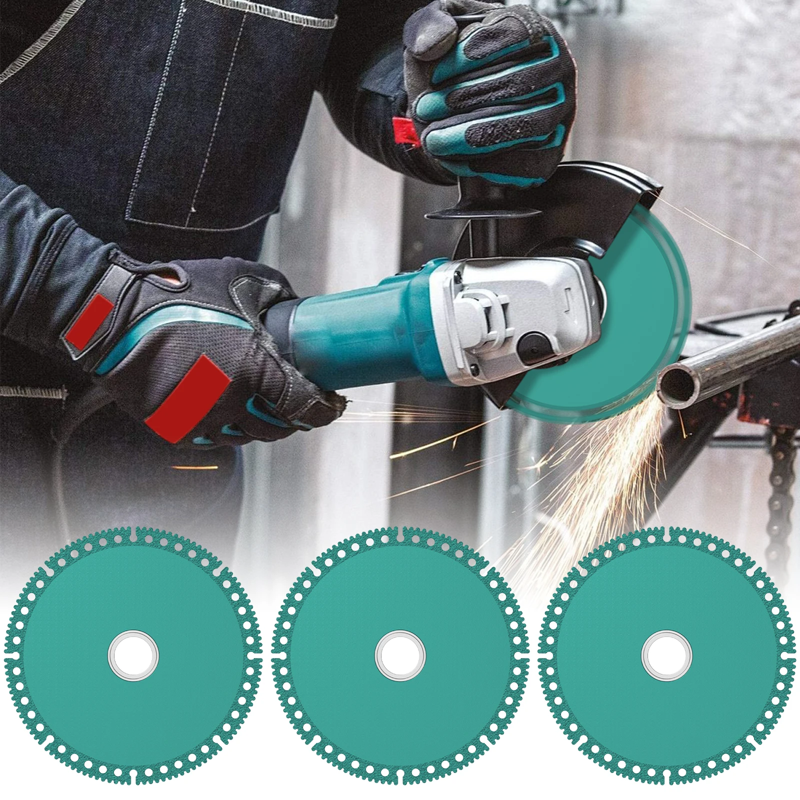 3Pcs 4.5" Diamond Saw Blade Cutting Blade for Angle Grinder Tools for Cutting Marble Quartz Tile Metal PVC Pipe Cutting Disc
3Pcs 4.5" Diamond Saw Blade Cutting Blade for Angle Grinder Tools for Cutting Marble Quartz Tile Metal PVC Pipe Cutting Disc