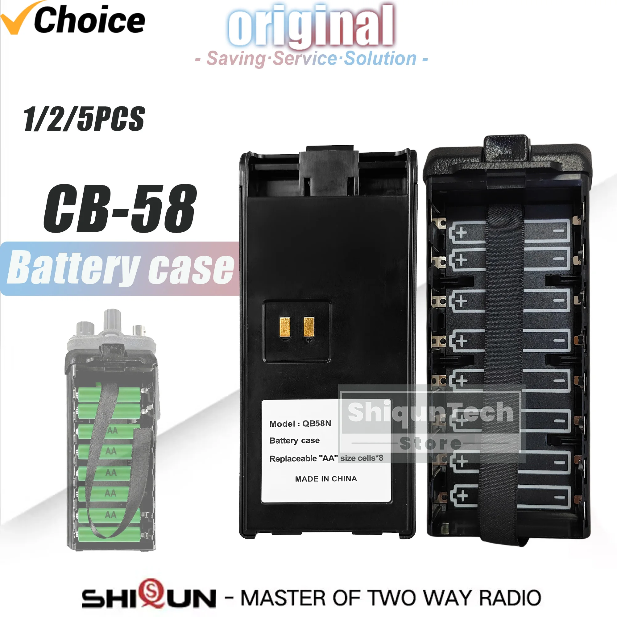 QYT CB-58 Radio AA Battery Case Support 8PCS Cell For 27MHz CB Walkie Talkie CB-58 Portable Citizen Band Two Way Radio 1/2/5PCS
QYT CB-58 Radio AA Battery Case Support 8PCS Cell For 27MHz CB Walkie Talkie CB-58 Portable Citizen Band Two Way Radio 1/2/5PCS