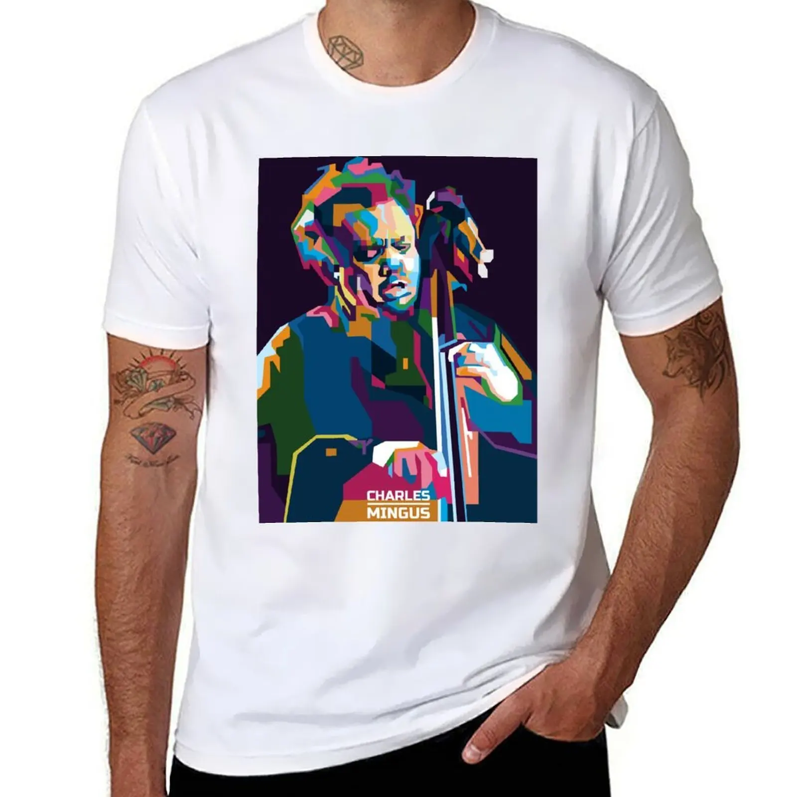 Abstract Geometric Charles mingus in WPAP T-Shirt Casual Holiday Short Sleeve Tee
Abstract Geometric Charles mingus in WPAP T-Shirt Casual Holiday Short Sleeve Tee