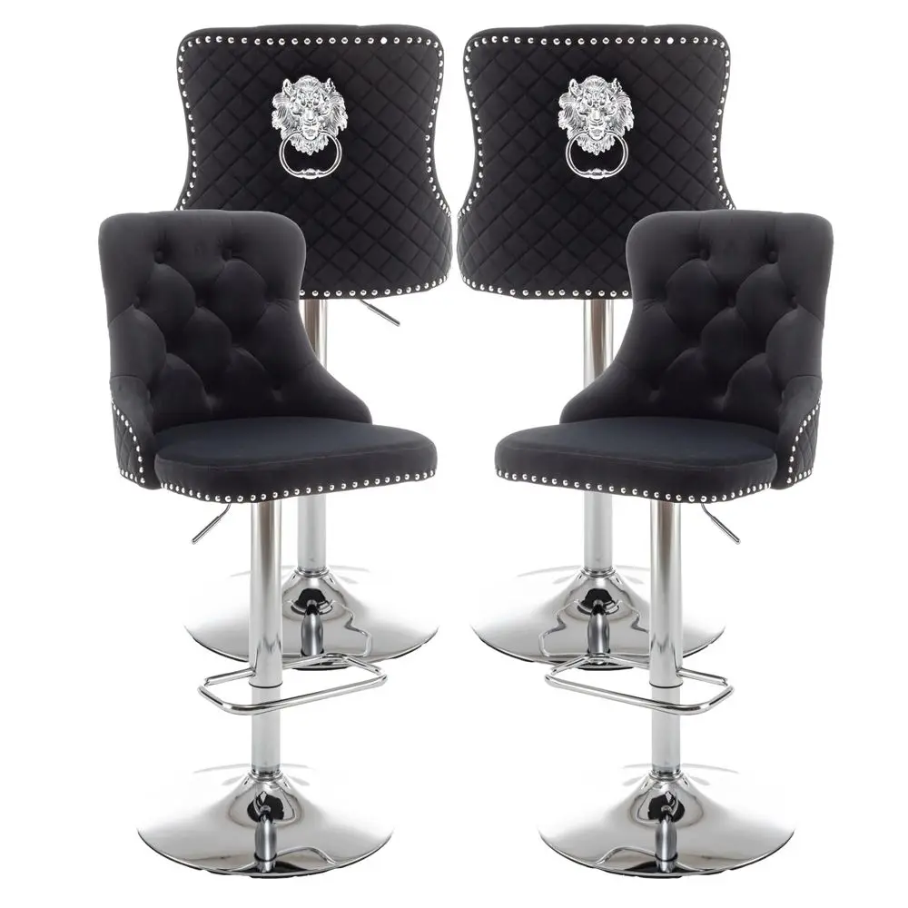Velvet Bar Stools Set of 4, Counter Height Barstools with Nailheads Trim, Pull Ring, Swivel Bar Stools for Kitchen Island, Bar
Velvet Bar Stools Set of 4, Counter Height Barstools with Nailheads Trim, Pull Ring, Swivel Bar Stools for Kitchen Island, Bar