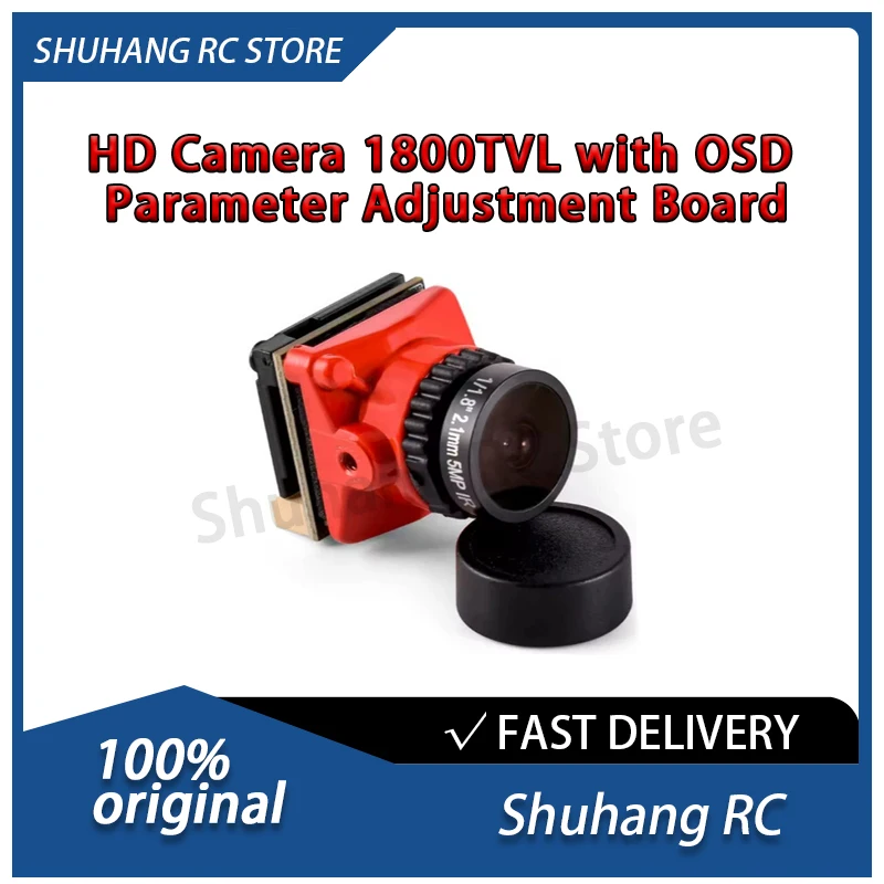 Shuhang RC HD Mini Camera 1800TVL with OSD Parameter Adjustment Board - 2.1MM Wide-Angle for FPV Racing Drone & UAV Accessories
Shuhang RC HD Mini Camera 1800TVL with OSD Parameter Adjustment Board - 2.1MM Wide-Angle for FPV Racing Drone & UAV Accessories