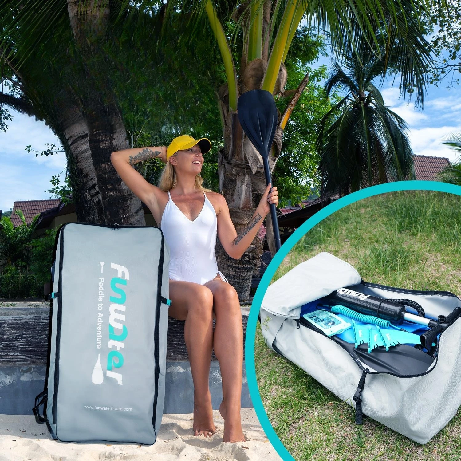 Портативная сумка FunWater 108L для хранения доски для серфинга, вместительный водонепроницаемый рюкзак из ткани Оксфорд 600D с насосом для хранения весла из ПВХ
Портативная сумка FunWater 108L для хранения доски для серфинга, вместительный водонепроницаемый рюкзак из ткани Оксфорд 600D с насосом для хранения весла из ПВХ