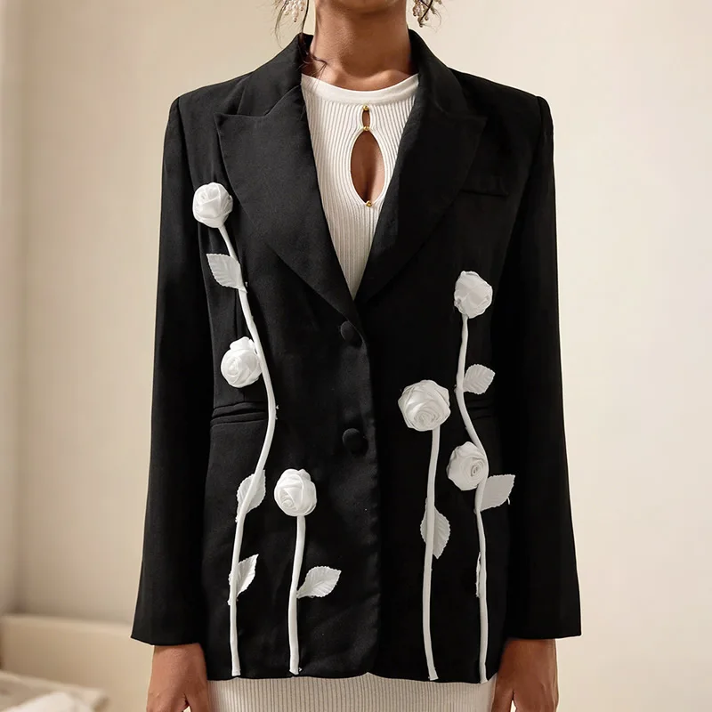 2026 New Women Long Sleeve Turn-Down Collar Appliques Flower Suit Coat
2026 New Women Long Sleeve Turn-Down Collar Appliques Flower Suit Coat