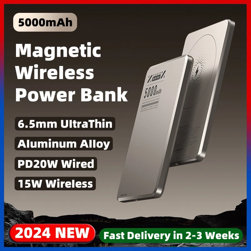 Ultra Thin Alloy Powerbank For iPhone 12 13 14 15 Pro Max 15Plus Magnetic Power Bank Qi2 Wireless Charger Phone External Battery
Ultra Thin Alloy Powerbank For iPhone 12 13 14 15 Pro Max 15Plus Magnetic Power Bank Qi2 Wireless Charger Phone External Battery