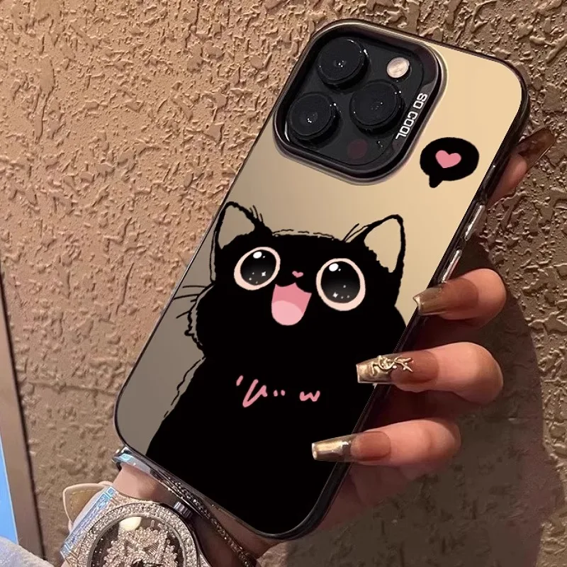Cute cat heart-shaped cartoon phone case for iPhone 16 15 14 13 12 11 Pro/ Max/Plus shock-proof rear cover anti-fingerprint
Cute cat heart-shaped cartoon phone case for iPhone 16 15 14 13 12 11 Pro/ Max/Plus shock-proof rear cover anti-fingerprint